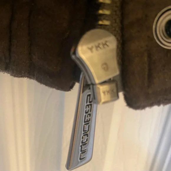 Sean John Men’s Faux Suede Fabric Bomber Warm Zip Urban Jacket Brown Large EUC - Picture 7 of 10